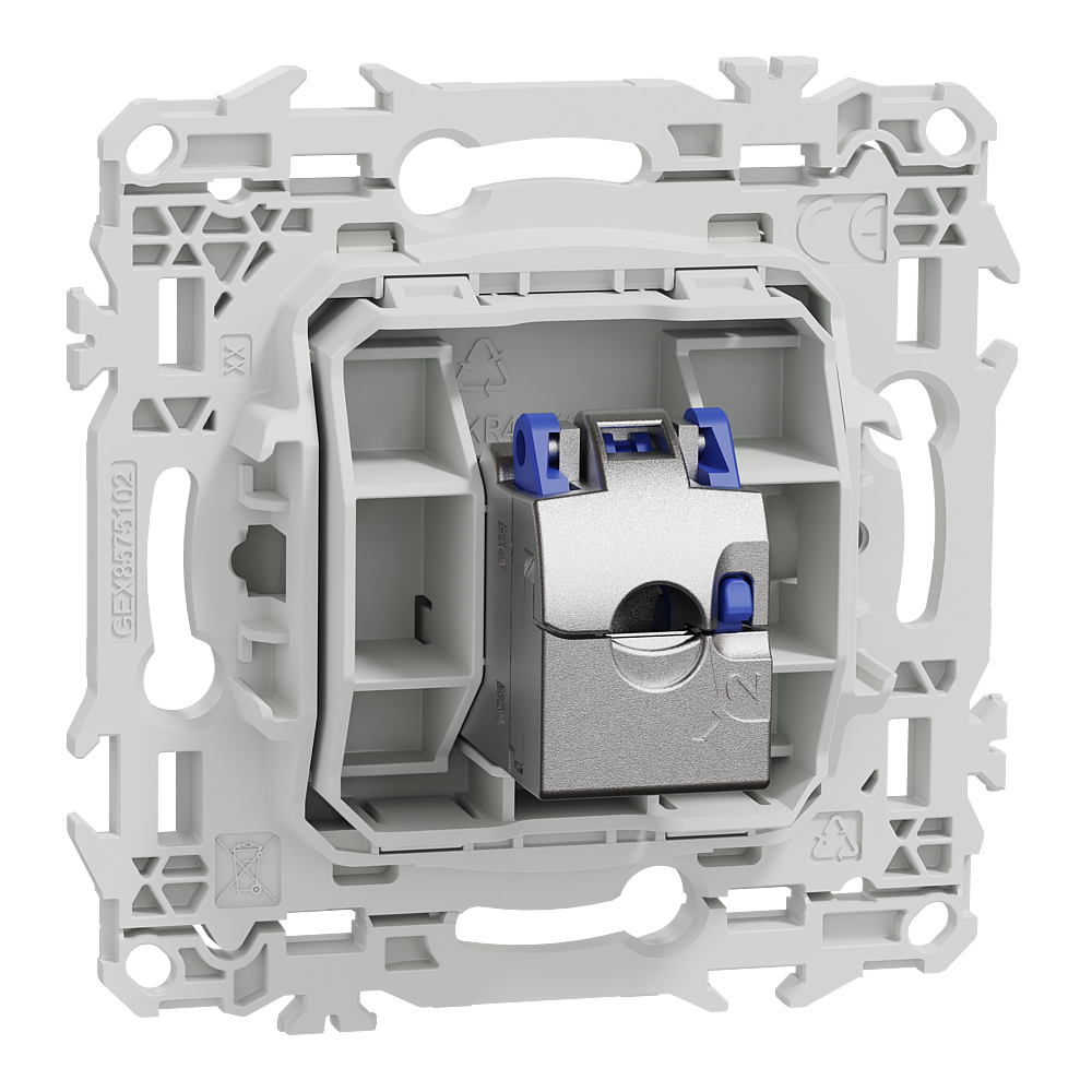 Odace prise RJ45 cat.6a STP blanc